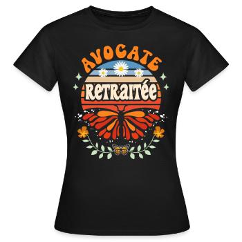 Retro Gift Retired Lawyer - Women's T-Shirt - black - Front - AI Model Female 172 dark (172cm)