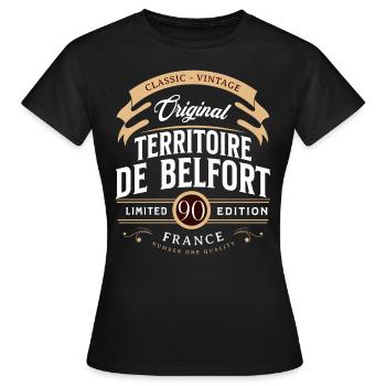 Territory of Belfort Department France - Women's T-Shirt - black - Front - AI Model Female 172 dark (172cm)