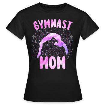 Cadeau Gymnastique Maman Gymnaste - T-shirt Femme - noir - Devant - AI Model Female 172 dark (172cm)