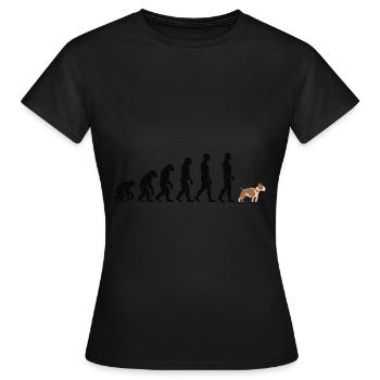 Bull terrier - T-shirt Femme - noir - Devant - AI Model Female 172 dark (172cm)