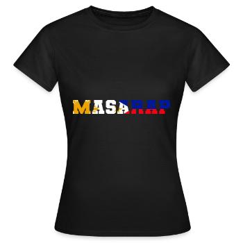 Masarap. Poison de critique gastronomique - T-shirt Femme - noir - Devant - AI Model Female 172 dark (172cm)