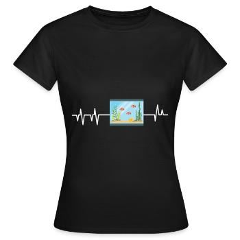 Aquarium - T-shirt Femme - noir - Devant - AI Model Female 172 dark (172cm)
