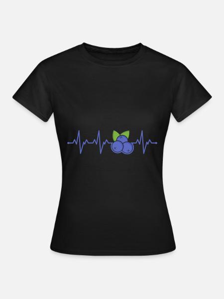 Blaubeere - Frauen T-Shirt - Schwarz