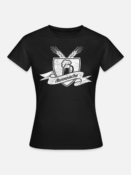 Ährensache used look - Frauen T-Shirt - Schwarz