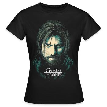 Game Of Thrones Jaime Lannister - Frauen T-Shirt - Schwarz - Vorne - AI Model Female 172 dark (172cm)