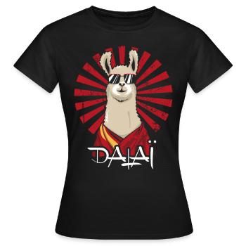 Dalai - Frauen T-Shirt - Schwarz - Vorne - AI Model Female 172 dark (172cm)