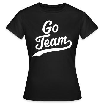 Équipe Go - T-shirt Femme - noir - Devant - AI Model Female 172 dark (172cm)