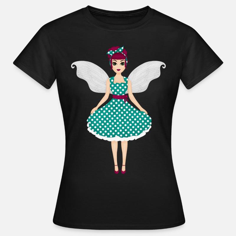 Rockabilly Fee - Frauen T-Shirt - Schwarz