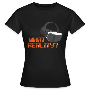 Réalité virtuelle Cool Shirt de réalité virtuelle - T-shirt Femme - noir - Devant - AI Model Female 172 dark (172cm)