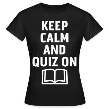 Pub Quiz Quizmaster - Women's T-Shirt - black - Front - AI Model Female 172 dark (172cm)