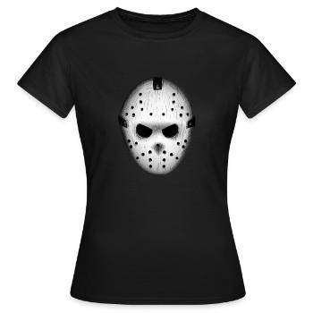 Horreur de masque de hockey Halloween - T-shirt Femme - noir - Devant - AI Model Female 172 dark (172cm)