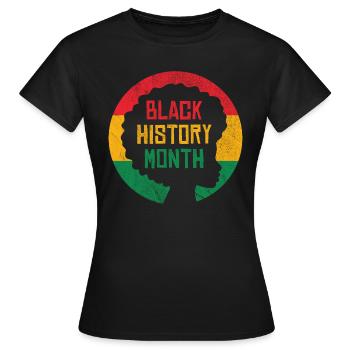 Black History Month - Frauen T-Shirt - Schwarz - Vorne - AI Model Female 172 dark (172cm)
