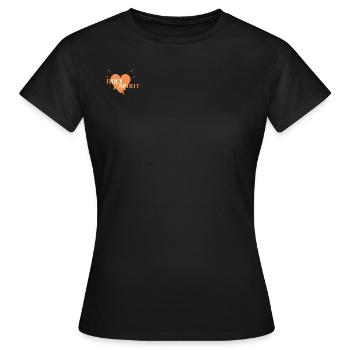 Cœur du Saint- - T-shirt Femme - noir - Devant - AI Model Female 172 dark (172cm)