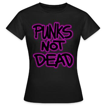 punks not dead - Women's T-Shirt - black - Front - AI Model Female 172 dark (172cm)
