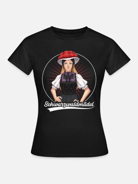 Schwarzwaldmädel Irma - Frauen T-Shirt - Schwarz