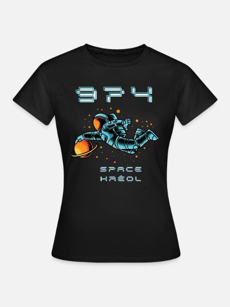974 SPACE KRÉOL - Frauen T-Shirt - Schwarz