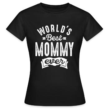 Mommy - Women's T-Shirt - black - Front - AI Model Female 172 dark (172cm)