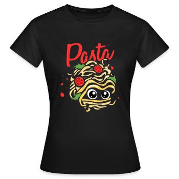 Pâtes Pâtes - T-shirt Femme - noir - Devant - AI Model Female 172 dark (172cm)