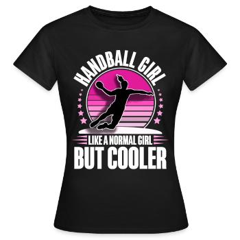 Handballeur handballeur - T-shirt Femme - noir - Devant - AI Model Female 172 dark (172cm)