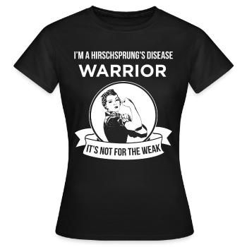 Ich bin ein Hirschsprung Krankheit Krieger - Frauen T-Shirt - Schwarz - Vorne - AI Model Female 172 dark (172cm)