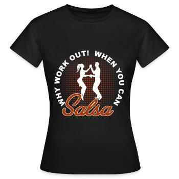salsa - Women's T-Shirt - black - Front - AI Model Female 172 dark (172cm)