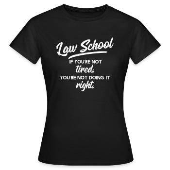 Faculté de droit - droit - droit spirituel droit - T-shirt Femme - noir - Devant - AI Model Female 172 dark (172cm)