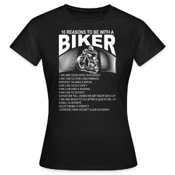 Bikers - Women's T-Shirt - black - Front - AI Model Female 172 dark (172cm)