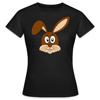 Lapin Lapin lapin Lapin Lapins Lapin Dents Lapin Lapins - T-shirt Femme - noir - Devant - AI Model Female 172 dark (172cm)
