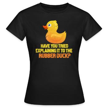 Programmierer Code Informatik Coder Geschenk - Frauen T-Shirt - Schwarz - Vorne - AI Model Female 172 dark (172cm)