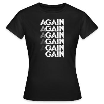Faire des exercices - T-shirt Femme - noir - Devant - AI Model Female 172 dark (172cm)