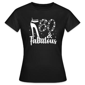 60th birthday - Women's T-Shirt - black - Front - AI Model Female 172 dark (172cm)