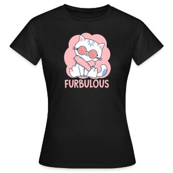kitten - Women's T-Shirt - black - Front - AI Model Female 172 dark (172cm)