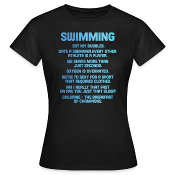 nager - T-shirt Femme - noir - Devant - AI Model Female 172 dark (172cm)