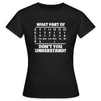 nager - T-shirt Femme - noir - Devant - AI Model Female 172 dark (172cm)