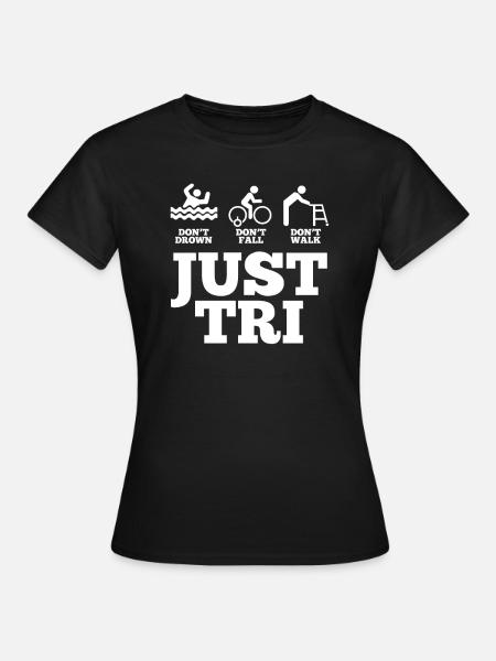 Triathlon - Frauen T-Shirt - Schwarz