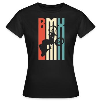 BMX - Frauen T-Shirt - Schwarz - Vorne - AI Model Female 172 dark (172cm)
