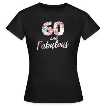 60. Geburtstag - Frauen T-Shirt - Schwarz - Vorne - AI Model Female 172 dark (172cm)