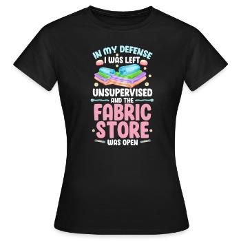 Coudre - T-shirt Femme - noir - Devant - AI Model Female 172 dark (172cm)