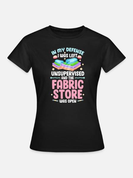 Nähen - Frauen T-Shirt - Schwarz