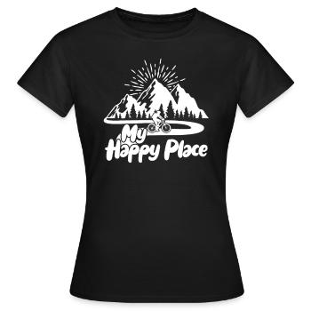 vélo de montagne - T-shirt Femme - noir - Devant - AI Model Female 172 dark (172cm)