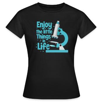 biology - Women's T-Shirt - black - Front - AI Model Female 172 dark (172cm)