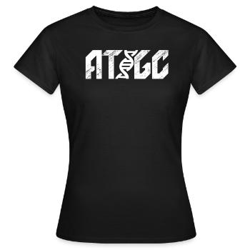 biology - Women's T-Shirt - black - Front - AI Model Female 172 dark (172cm)