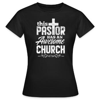pasteur - T-shirt Femme - noir - Devant - AI Model Female 172 dark (172cm)