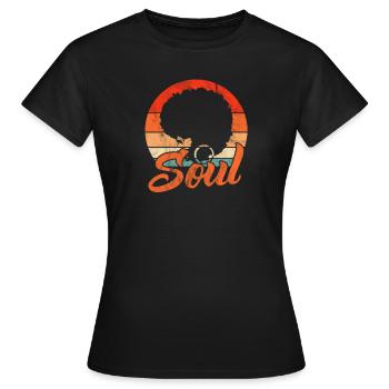Soul - Frauen T-Shirt - Schwarz - Vorne - AI Model Female 172 dark (172cm)
