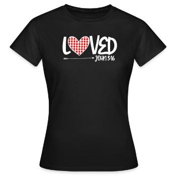 Religion Dieu Christ Jésus-Christ Don - T-shirt Femme - noir - Devant - AI Model Female 172 dark (172cm)