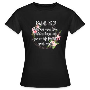Bible - T-shirt Femme - noir - Devant - AI Model Female 172 dark (172cm)