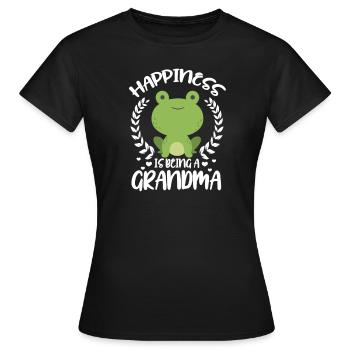 granny - Women's T-Shirt - black - Front - AI Model Female 172 dark (172cm)