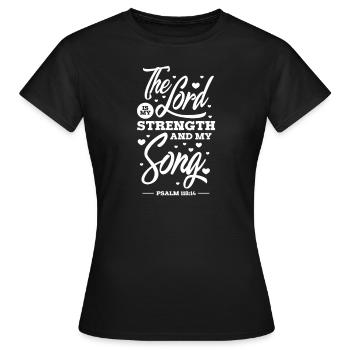 Jésus - T-shirt Femme - noir - Devant - AI Model Female 172 dark (172cm)