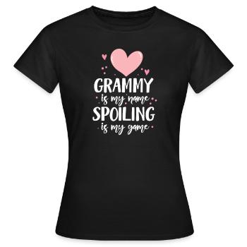 granny - Women's T-Shirt - black - Front - AI Model Female 172 dark (172cm)