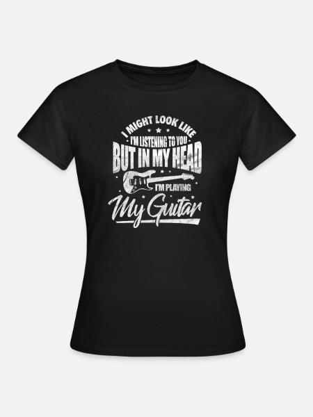 guitar - Women's T-Shirt - black